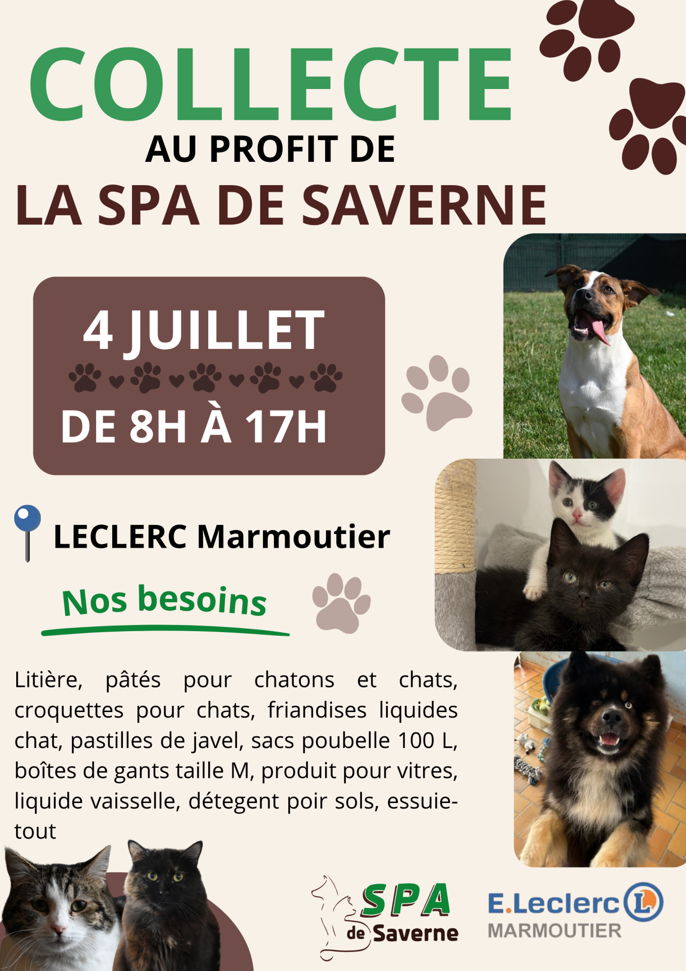 Affiche collecte leclerc 1