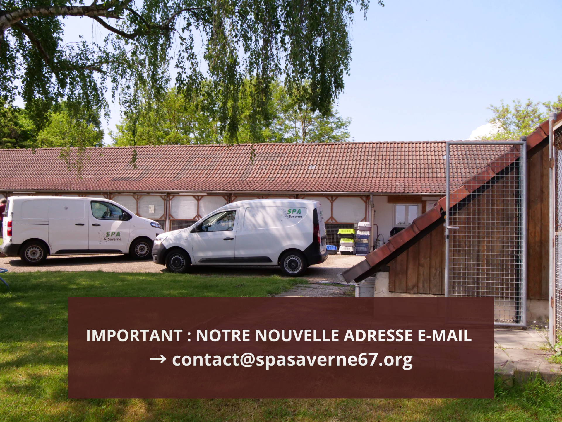 Important notre nouvelle adresse e mail contact spasaverne67 org