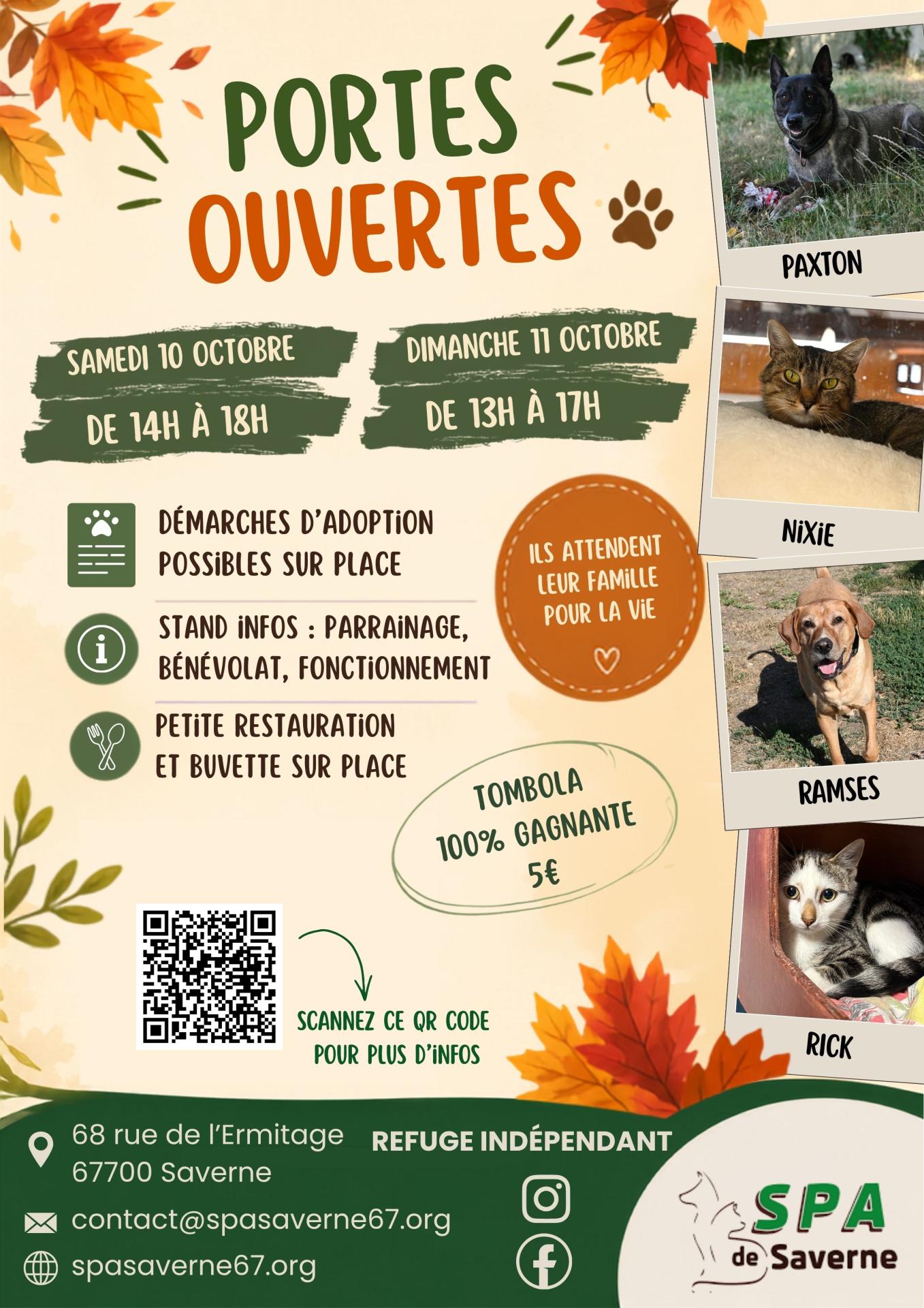Affiche Portes Ouvertes Refuge SPA 2026